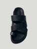 ALOHAS Harllow Black Leather Sandals