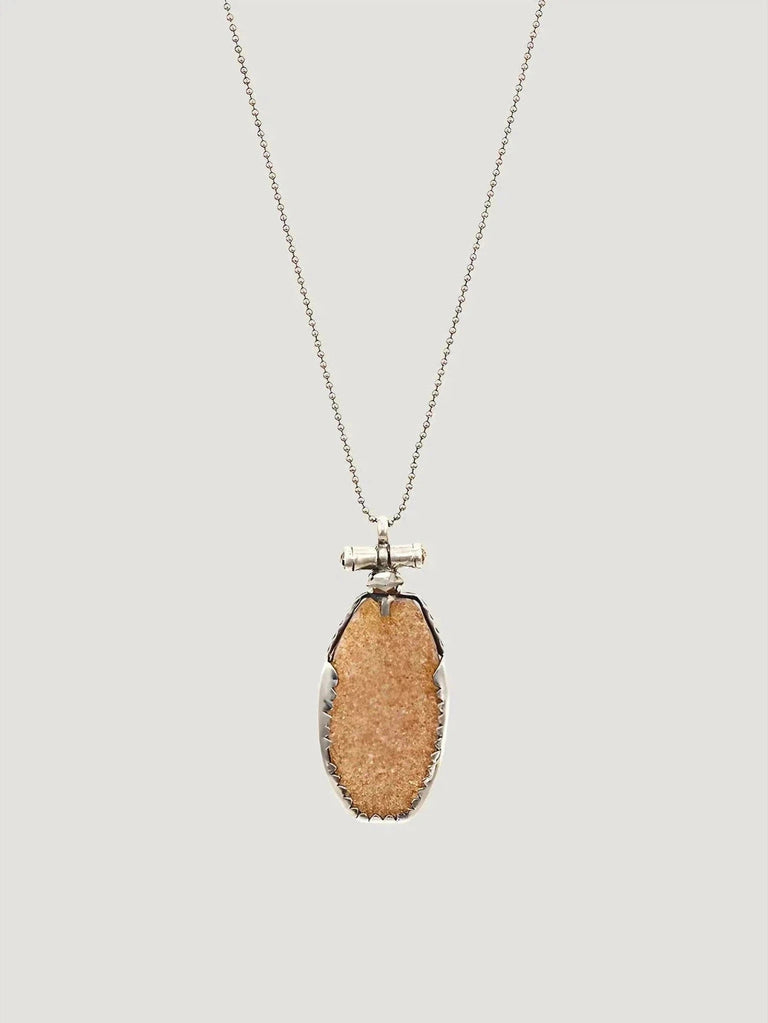 Chan Luu Agate Pendant Long Necklace I Queen Anna House of Fashion