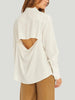 Crescent Sianna Open Back Tencel Shirt