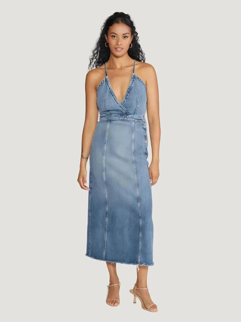 ÉTICA Denim Callista Maxi Dress