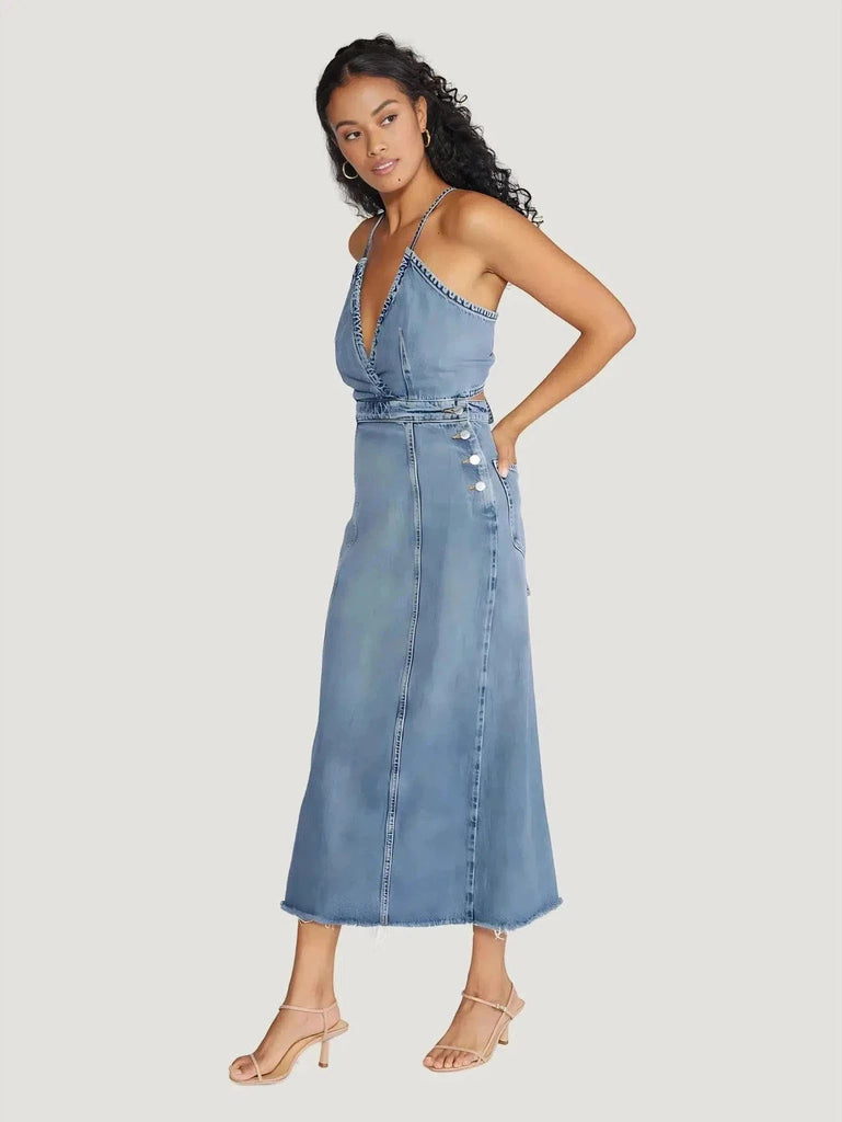 ÉTICA Denim Callista Maxi Dress