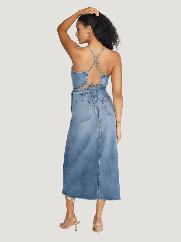 ÉTICA Denim Callista Maxi Dress