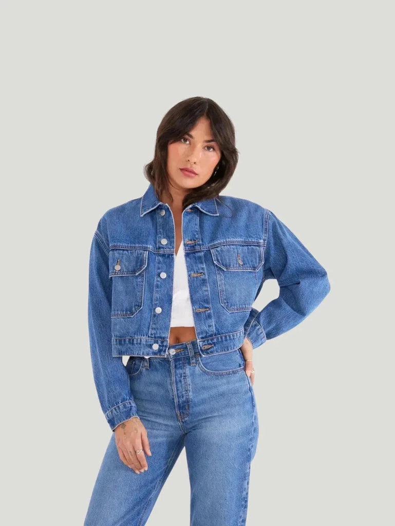 ÉTICA Denim River Crop Jacket