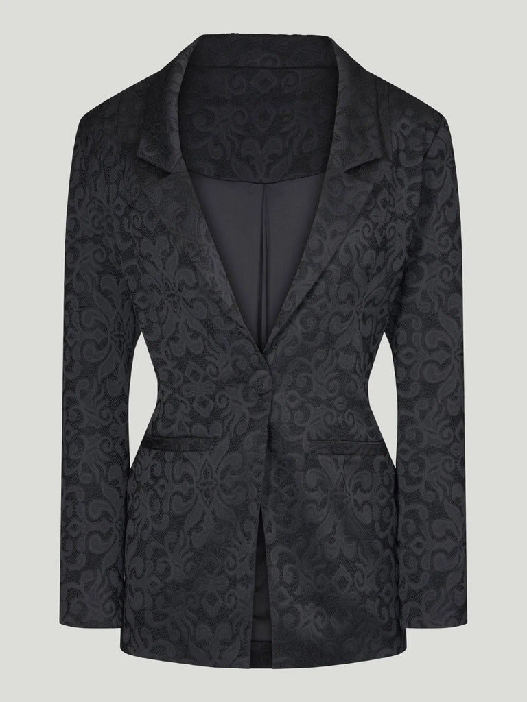 Hilary MacMillan Paisley Jacquard Blazer