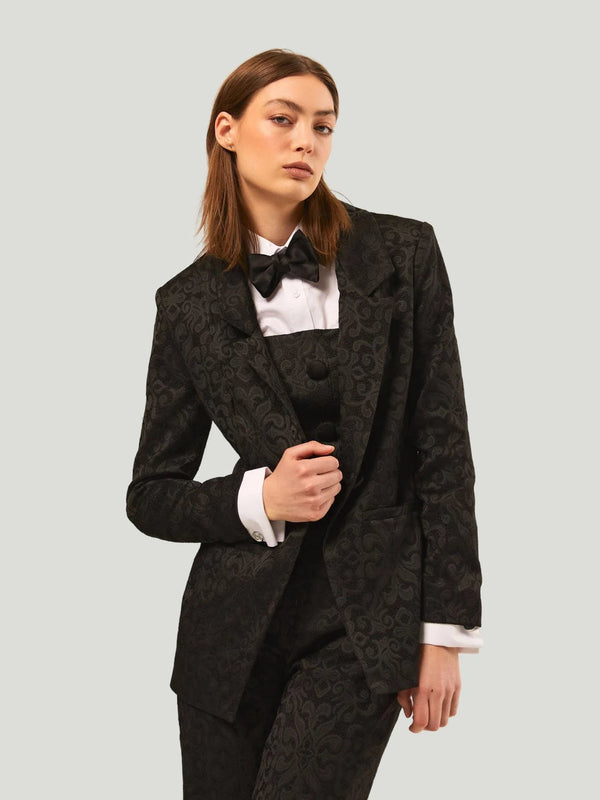 Hilary MacMillan Paisley Jacquard Blazer