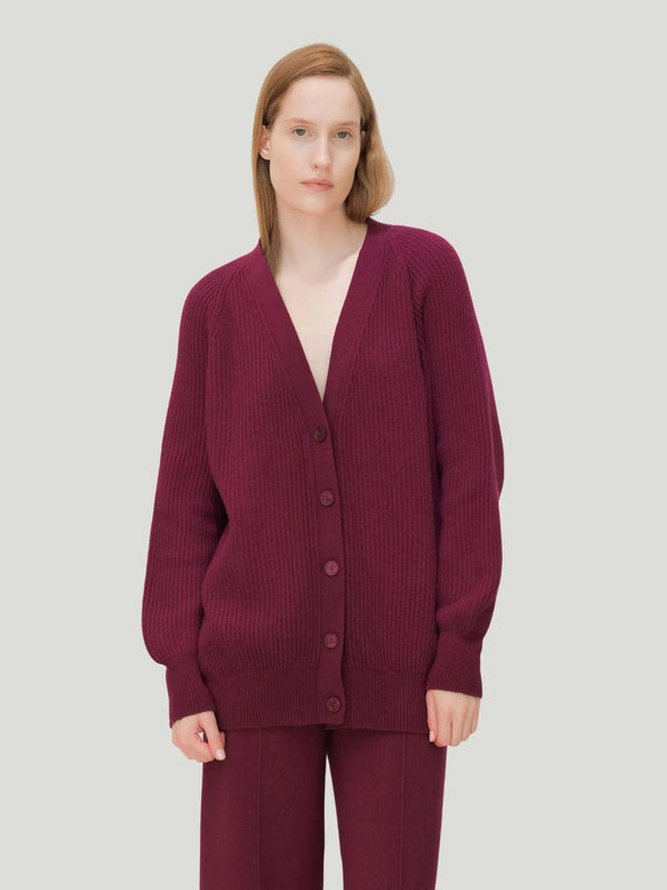 Lèmme Cashmere Ribbed Cardigan