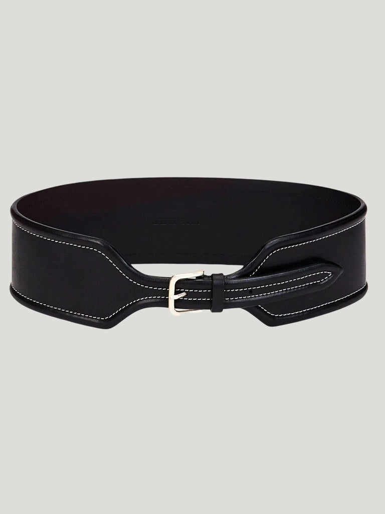 M.M LaFleur Wide Stitched Belt