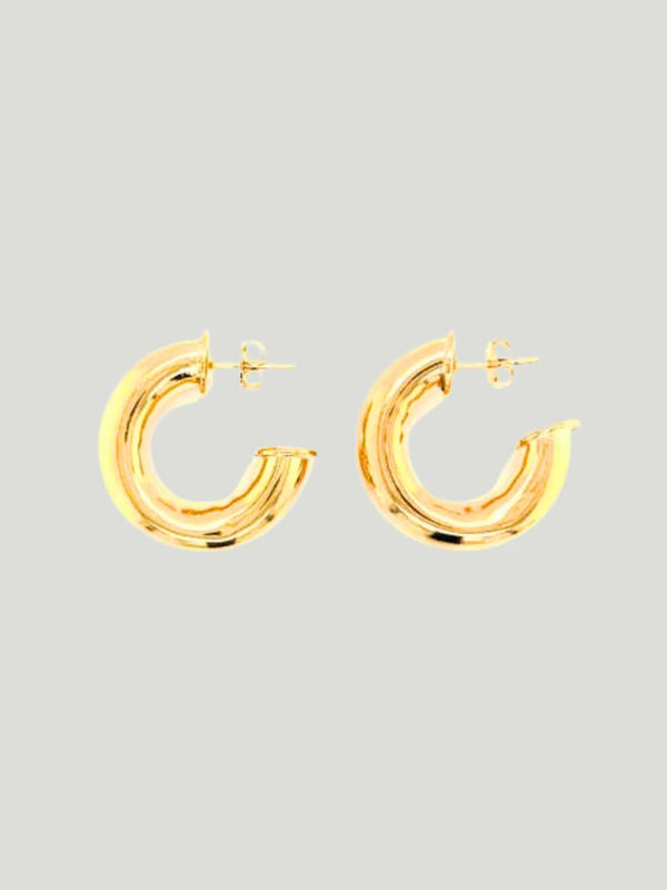 Mali Beads Chunky Gold Hoops