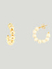 Mali Beads Chunky Pearl Hoops