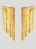 Mali Beads Curtain Mesh Gold Earrings