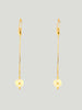 Mali Beads Gold Pearl Earrings