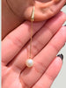 Mali Beads Gold Pearl Earrings