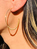 Mali Beads Gold Thin Hoops