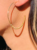 Mali Beads Gold Thin Hoops