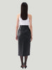 Nocturne High Waist Vegan Leather Skirt