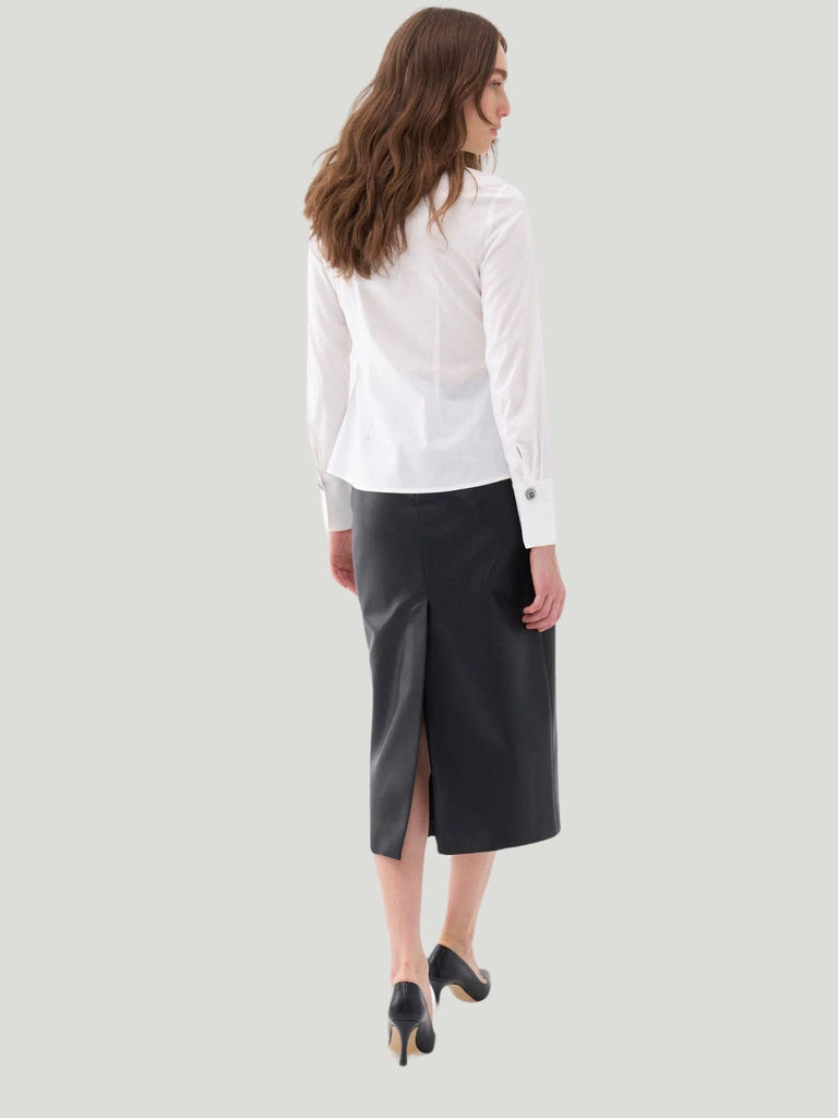 Nocturne High Waist Vegan Leather Skirt