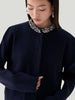 Nocturne Shiny Stone Collar Knit Cardigan