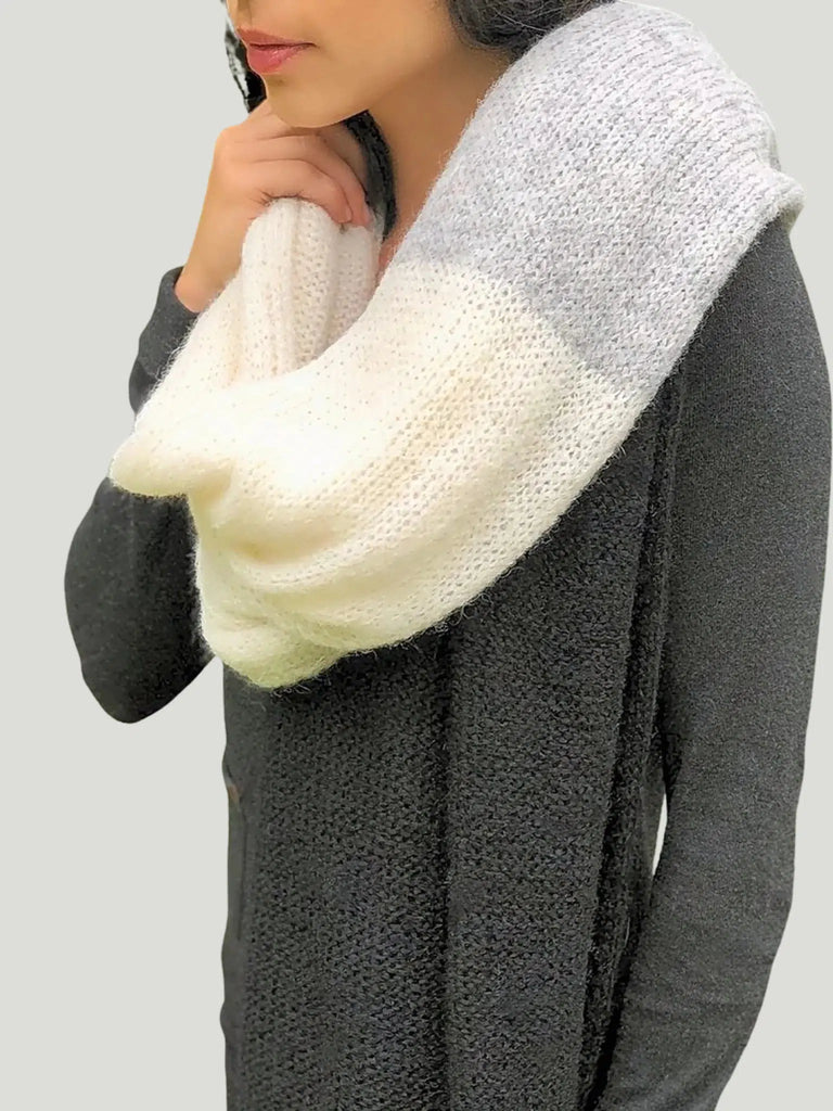 SLATE + SALT Block Alpaca Wrap Scarf