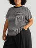 Universal Standard Breton Stripe Garcon Tee