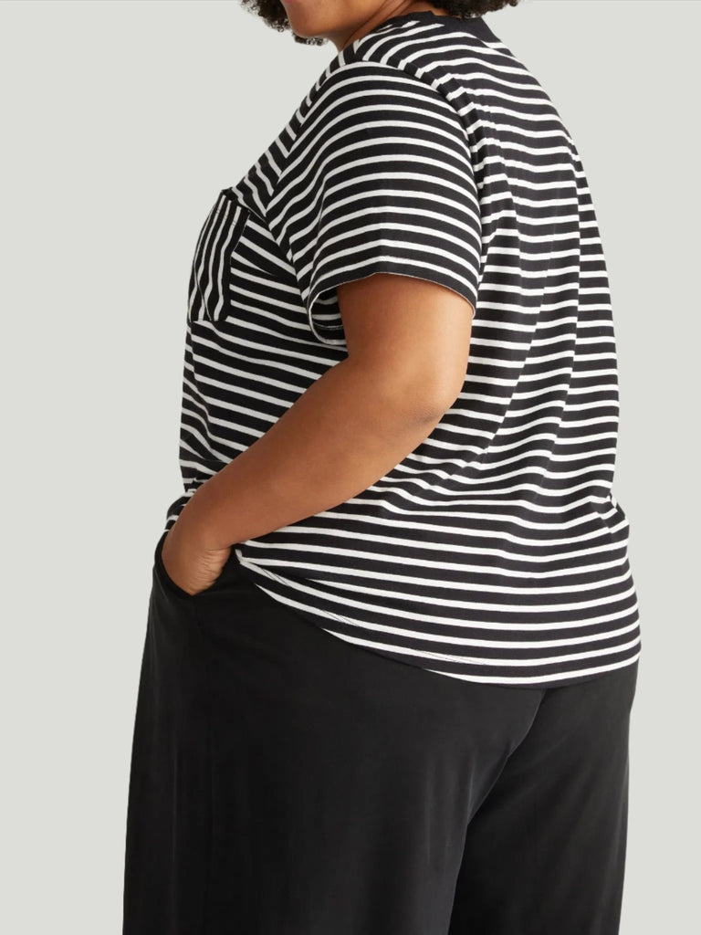 Universal Standard Breton Stripe Garcon Tee