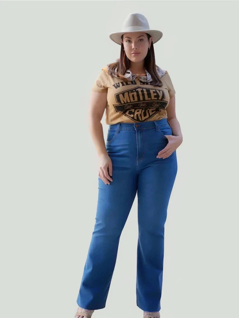 Vibrant M.i.U Plus Size Bootcut Ankle Jeans