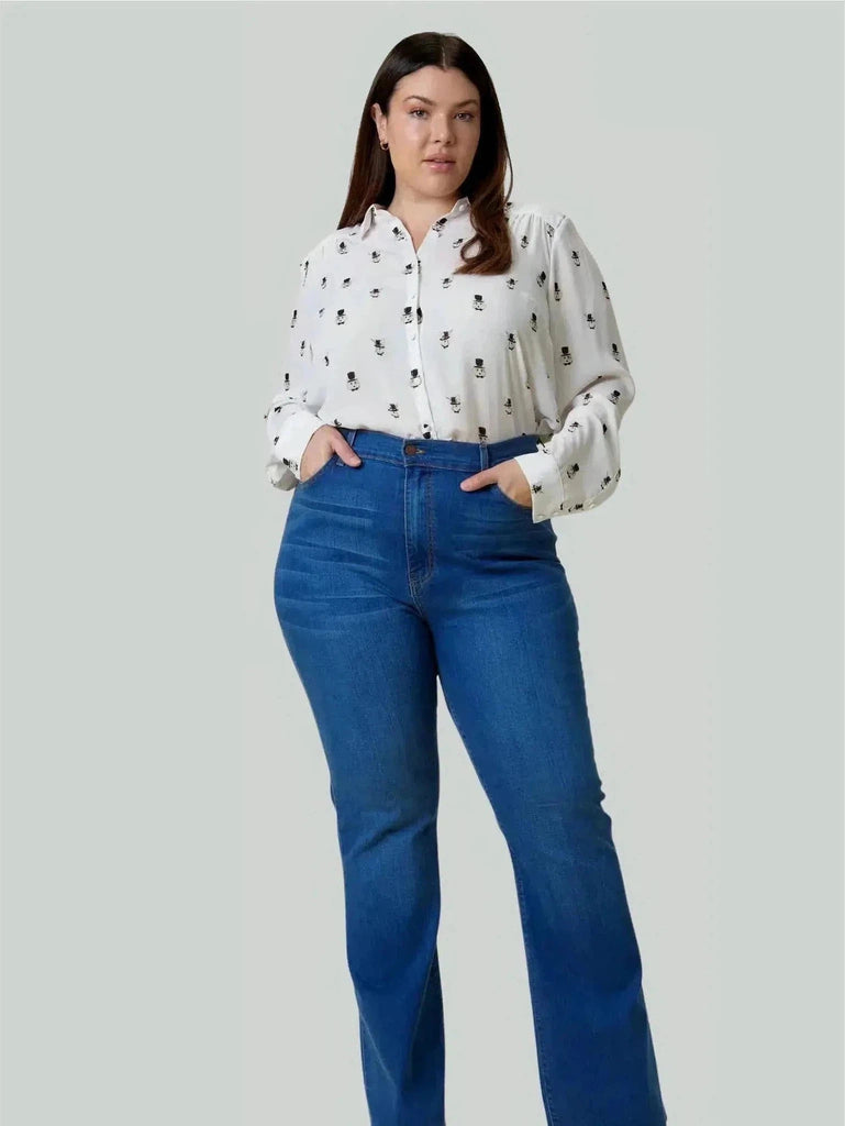 Vibrant M.i.U Plus Size Bootcut Ankle Jeans