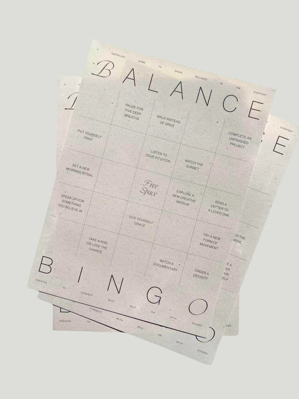 Wilde House Paper Balance Bingo Pad