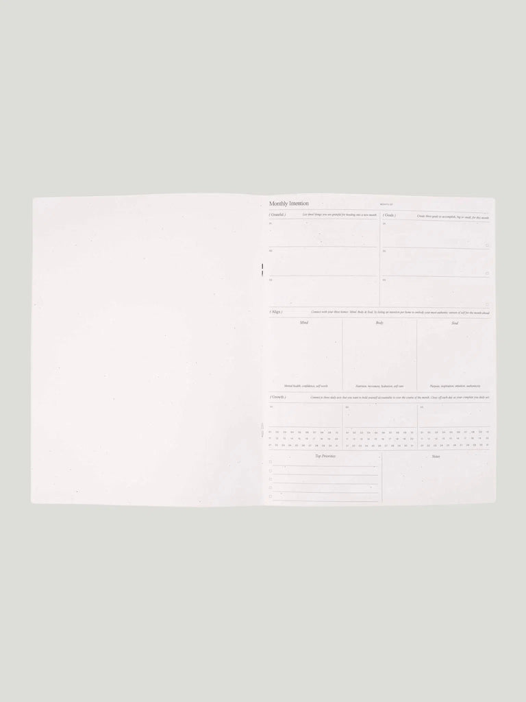 Wilde House Paper Undated Monthly Planner